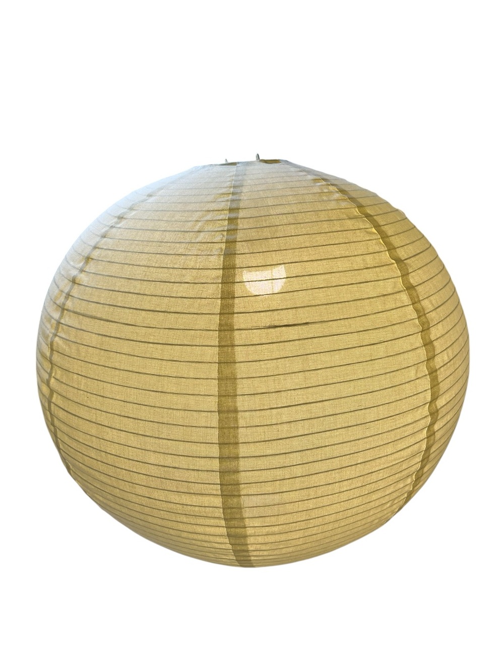 Round Beige Paper Lantern Pendant Shade